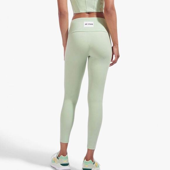 STAUD New Balance Lace Up Leggings Mint Green Small S - Picture 3 of 11